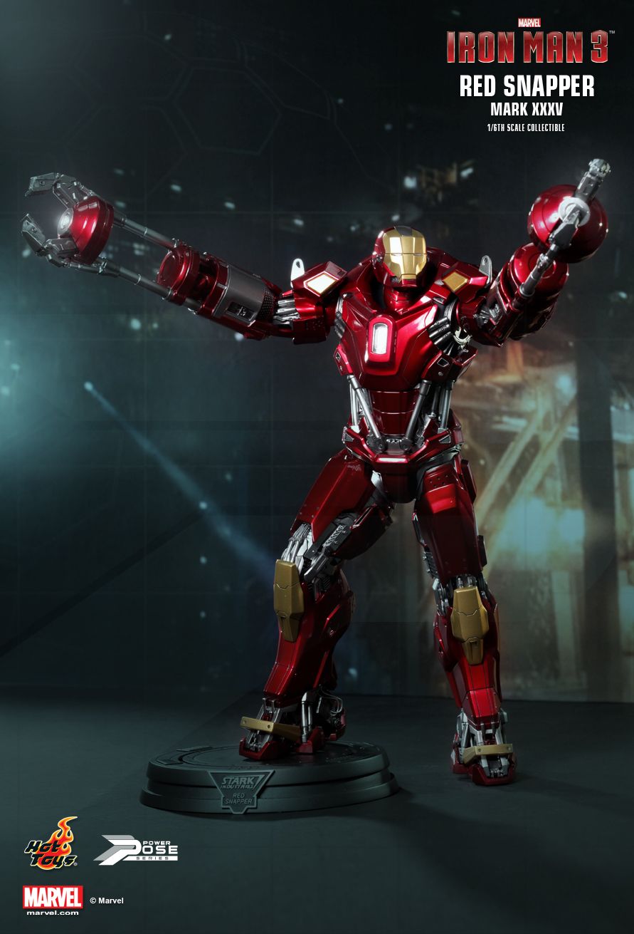 Hot Toys : Iron Man 3 - Power Pose Red 