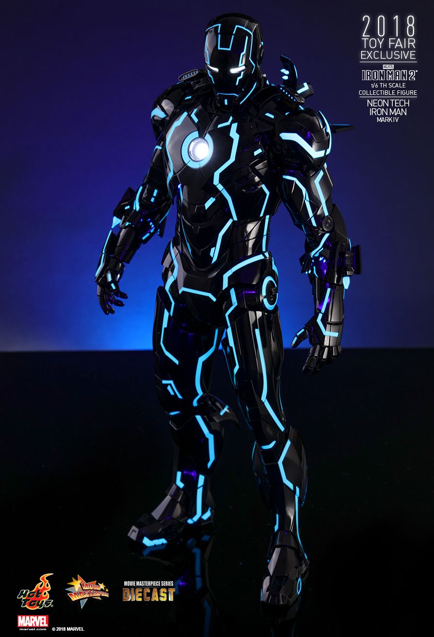 Neon Tech Iron Man Mark IV 1/6th scale 